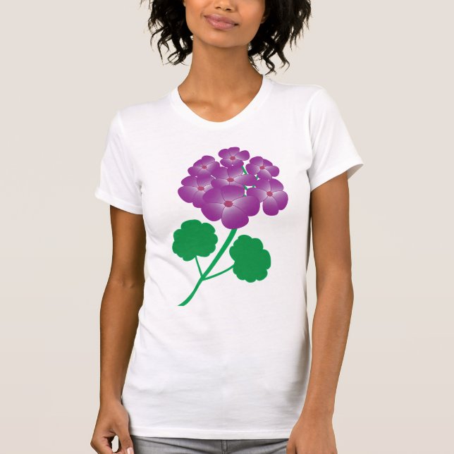 Geranium Flowers T-Shirt (Vorderseite)