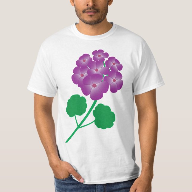 Geranium Flowers T-Shirt (Vorderseite)