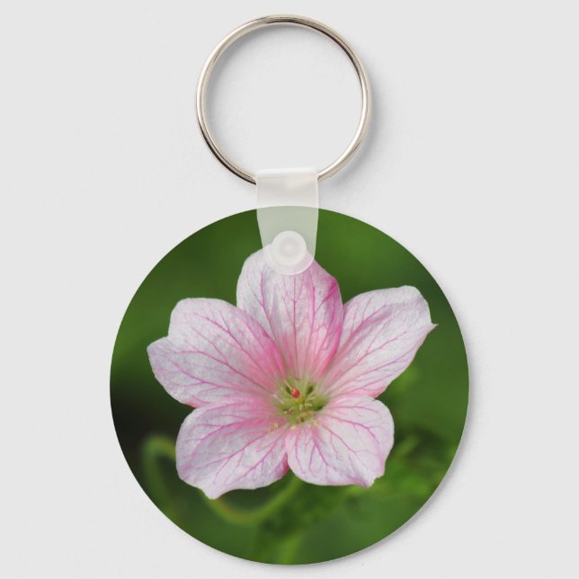 Geranium Schlüsselanhänger (Vorderseite)