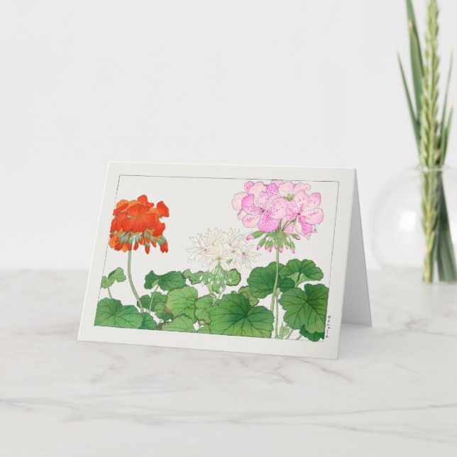 Geranium von Tanigami Konan Karte (Vorderseite)