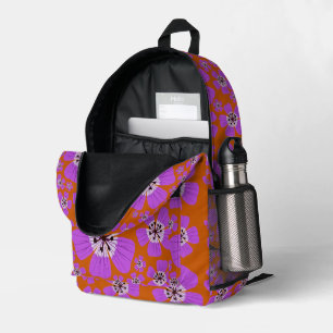 Geranium Wallichianum Design Backpack Bedruckter Rucksack