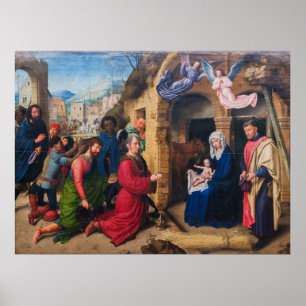 Gerard David - Verehrung der Magi Poster