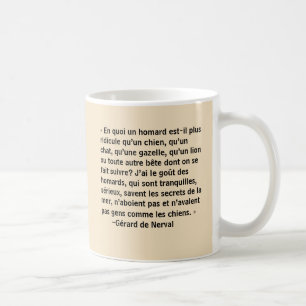 Gerard de Narval geht mit seinem Hummer spazieren Kaffeetasse