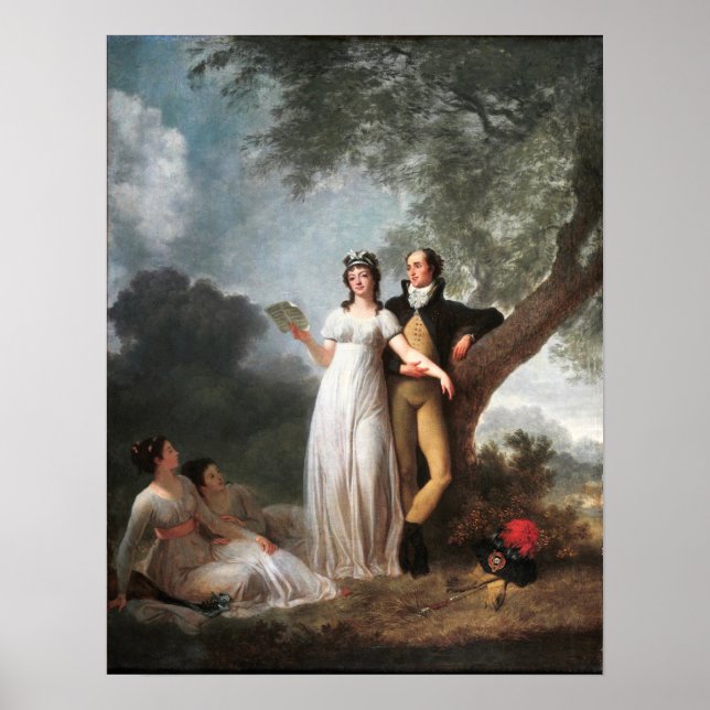 Gérard - Vier Personen in einem Park Poster (Vorne)