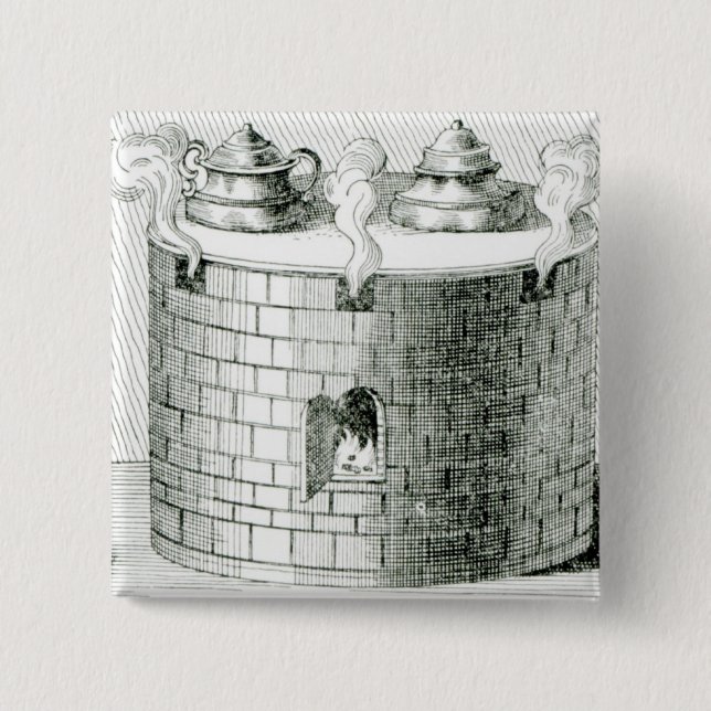 Geräte für das Behalten des Wassers und der Button (Vorderseite)