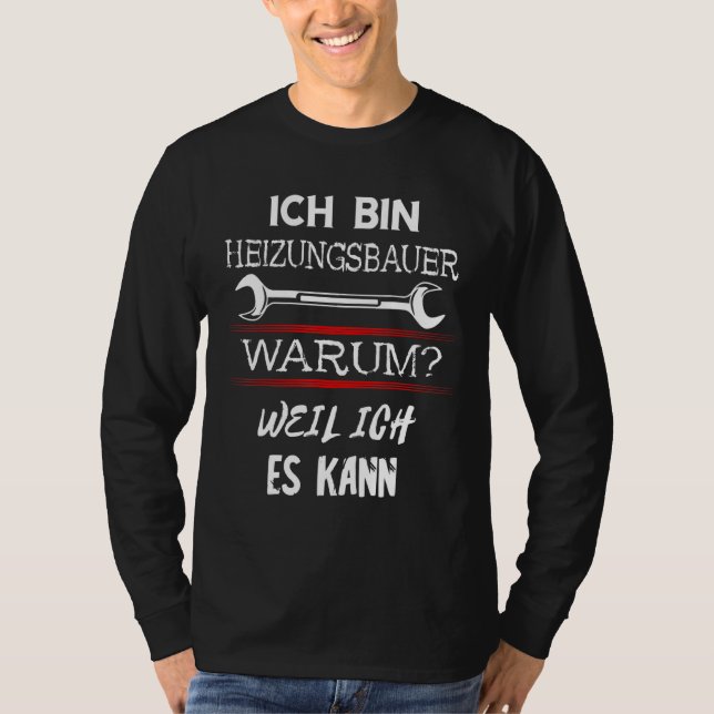 Geräte-Heizanlage Mechanik Sanitärreinrichtungen T-Shirt (Vorderseite)