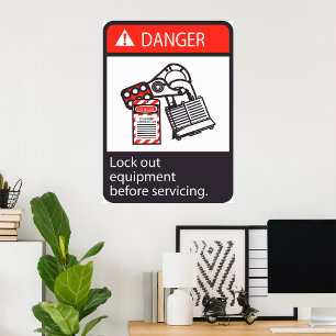 Geräte zur Sperrung von Gefahren Poster