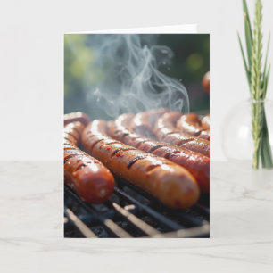 Geräucherte Bbq Vatertagskarte Karte