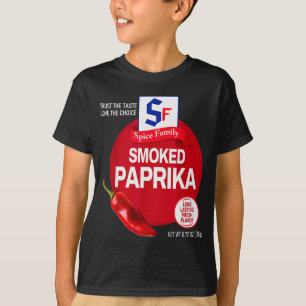Geräuchertes Paprika Halloween Sce Kostüm Gruppenp T-Shirt