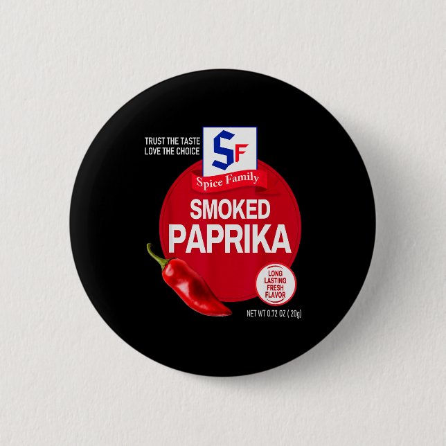 Geräuchertes Paprika Halloween-Szene-Kostüm-Gruppe Button (Vorderseite)