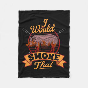 Geräuchertes Schweinefleisch Bbq Pitmaster grillt  Fleecedecke