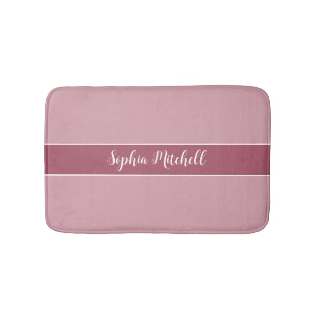 Geräumige Eleganz - Falsche Rose Name Bath Mat Badematte (Vorderseite)