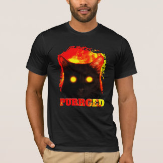 Geräumige lustige Katze aus T - Shirt der Illustra