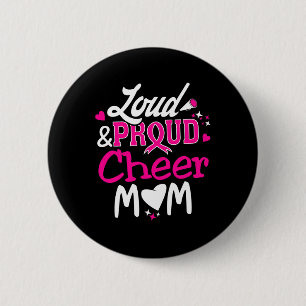 Geräumige und stolze Mama Brustkrebs-Bewusstsein Button
