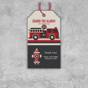 Geräusch der Minimalistischen Firefighter-Kinderdu Geschenkanhänger
