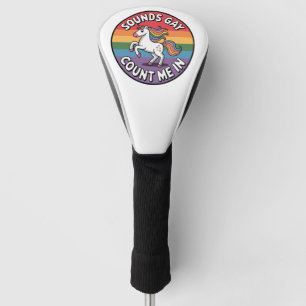 Geräusche, die mich in der LGBT-Fahne des einhorni Golf Headcover