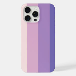 Geräuschte Lila Schattierungen Vertikale Streifen iPhone 15 Pro Max Hülle