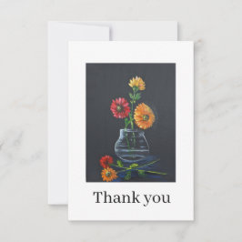 Gerber daisies Thank you card Dankeskarte