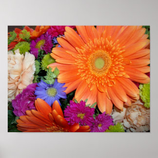Gerber Daisy Arrangement Poster