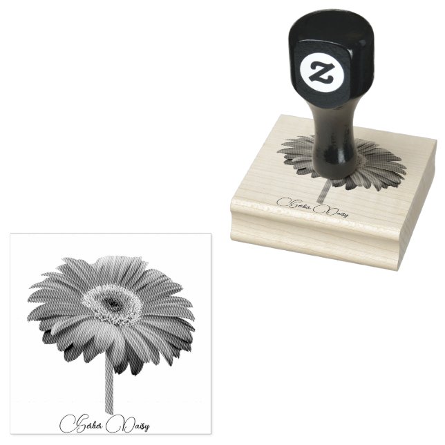 Gerber Daisy Blume Rubber Briefmarke Gummistempel (Stempel)