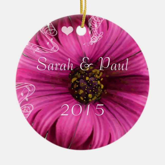 Gerber Daisy Christmas Ornament (Vorne)