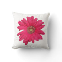 Gerber Daisy Throw Kissen
