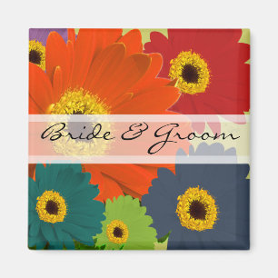 Gerber Daisy Wedding Stickers oder Anpassen Magnet
