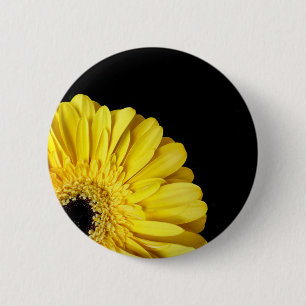 Gerbera Blume Abzeichen Button