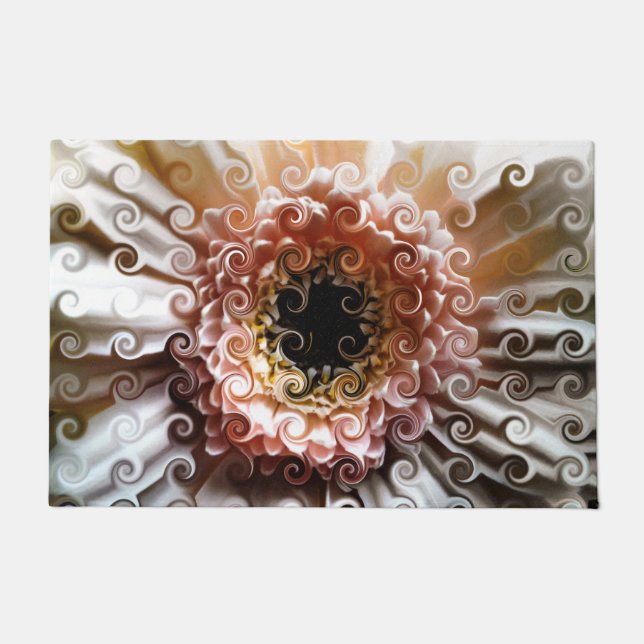 GERBERA-BLUME FUßMATTE (Vorderseite)