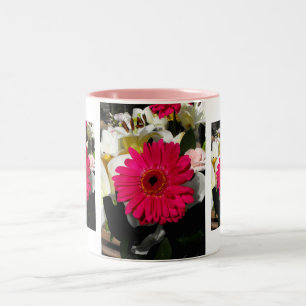 Gerbera Blume Zweifarbige Tasse
