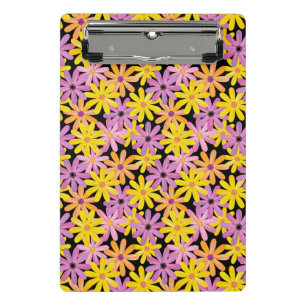 Gerbera-Blumen Muster, Hintergrund Mini Klemmbrett