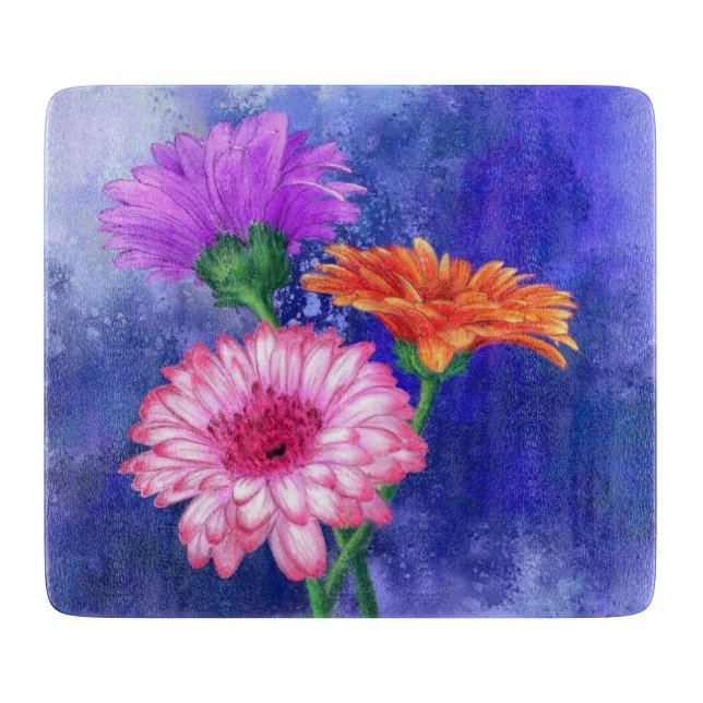 Gerbera Daisies Cutting Board Schneidebrett (Vorderseite)