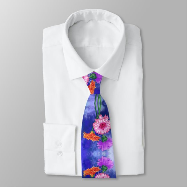 Gerbera Daisies Neck Tie Krawatte (Gebunden)