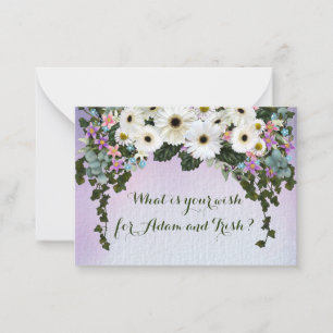 Gerbera Daisies Swag Wedding Mitteilungskarte