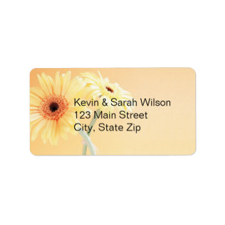 Gerbera Daisy Address Labels Adressaufkleber