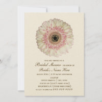 Gerbera Daisy Bridal Dusche Einladung