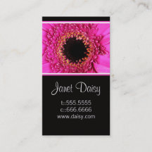 Gerbera Daisy Business Card Vorlage