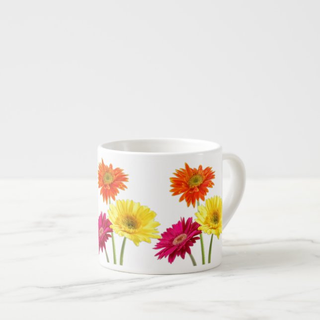 Gerbera Daisy Espressotasse (Vorderseite Rechts)