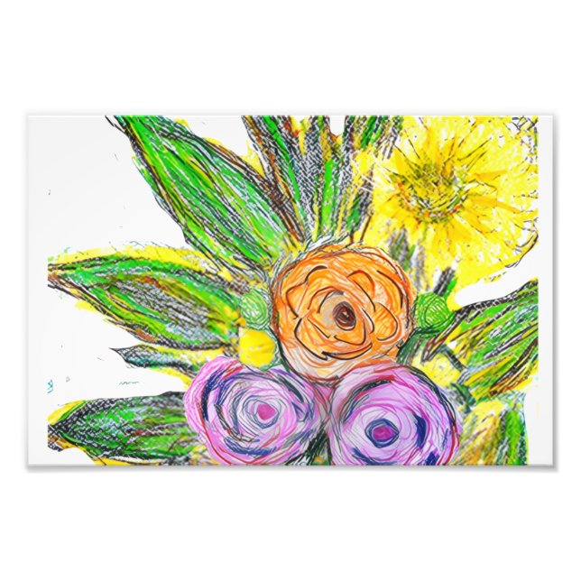 Gerbera Daisy Fotodruck (Vorne)