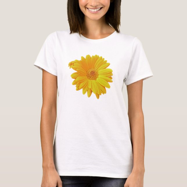 Gerbera Daisy (Gerbera hybrida) - Gelb T-Shirt (Vorderseite)