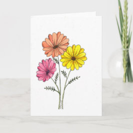 Gerbera daisy - jedes Mal ein Lächeln Karte