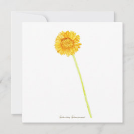 Gerbera daisy karte