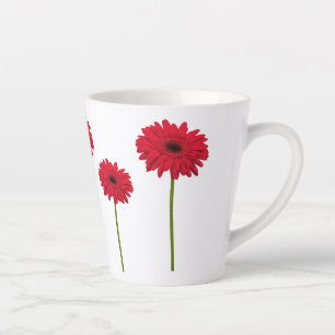 Gerbera Daisy Latte Tasse
