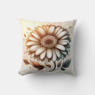 Gerbera Daisy Pillow für Garden-Inspiriert Komfort Kissen