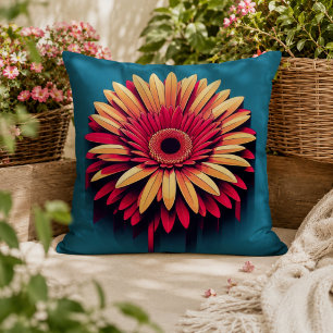 Gerbera Daisy Pillow für Garden-Inspiriert Komfort Kissen