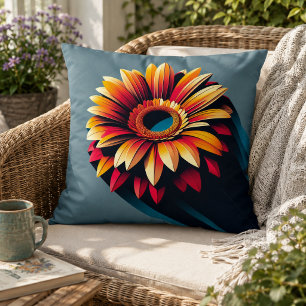Gerbera Daisy Pillow für Garden-Inspiriert Komfort Kissen