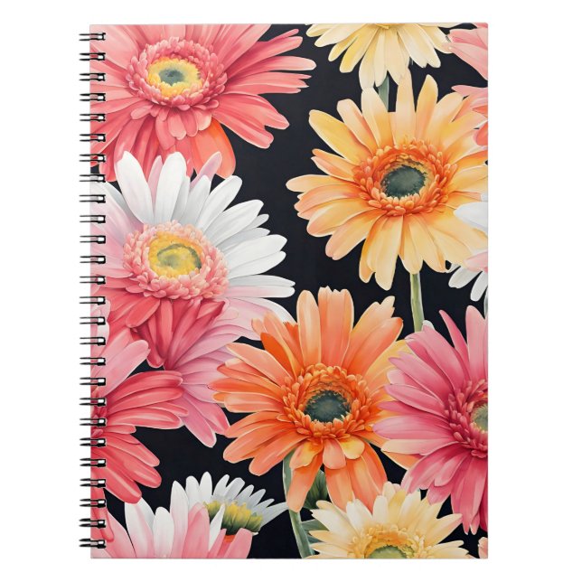 Gerbera Daisy - Watercolor flowers Notizblock (Vorderseite)