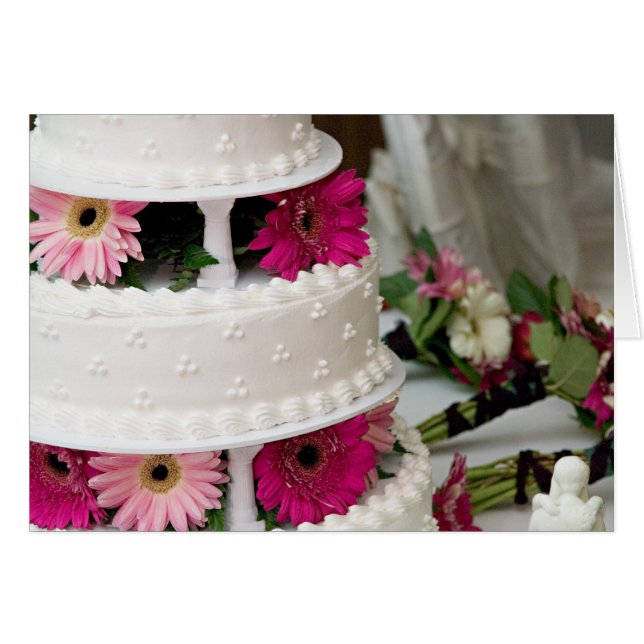 Gerbera Daisy Wedding Cake (Vorderseite (Horizontal))
