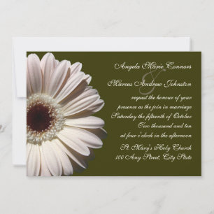 Gerbera Daisy Wedding Einladung