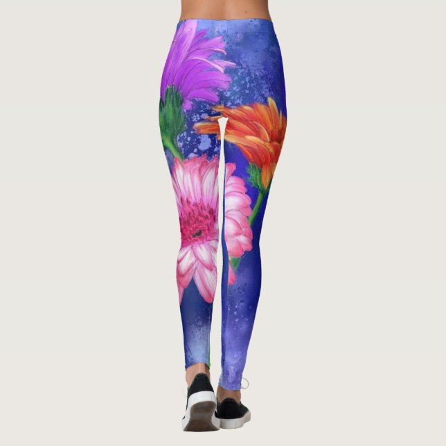 Gerbera Deisies Leggings (Rückseite)